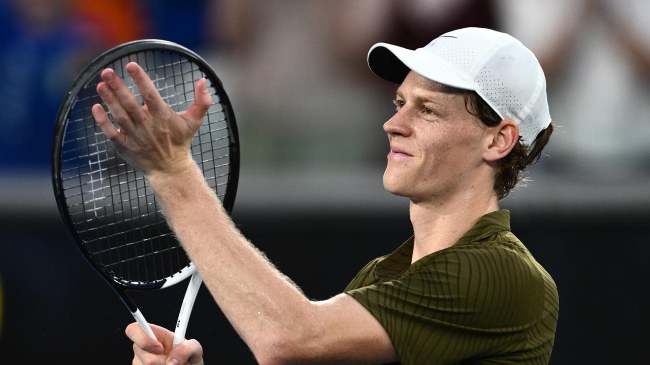 Sinner serves up threat as Open title defence continues