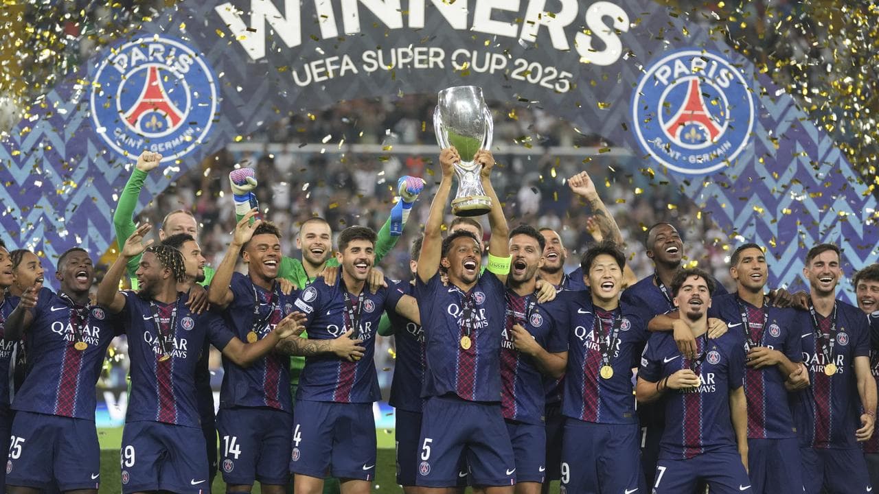 'Lucky' PSG stun Spurs late in UEFA Super Cup