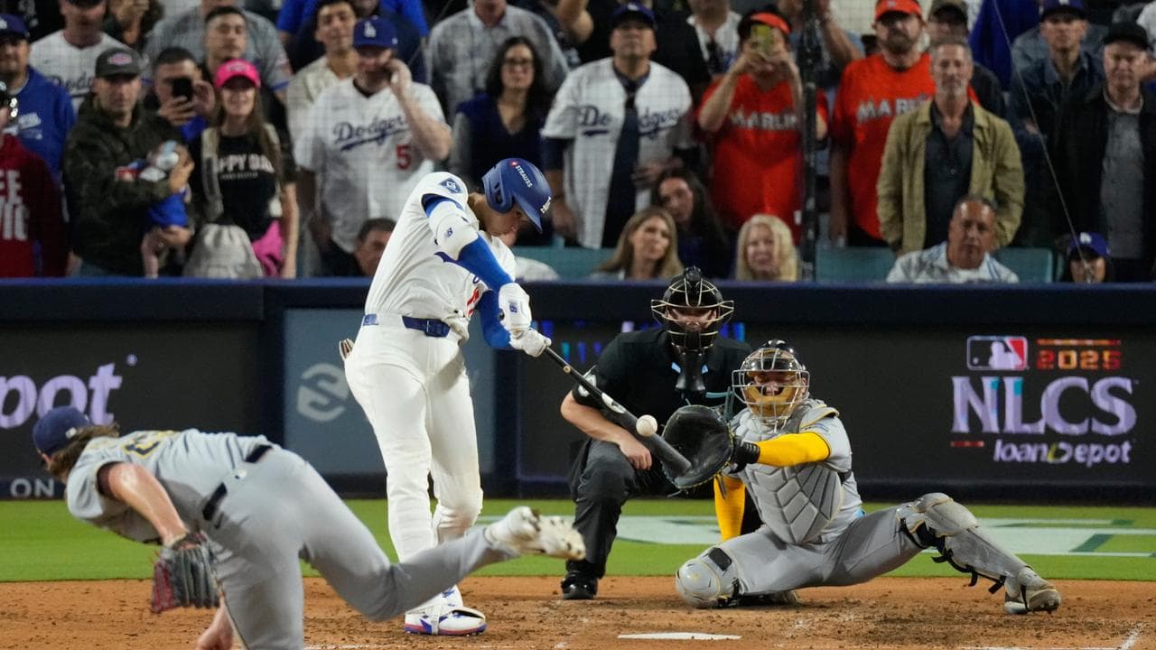 Ohtani takes Dodgers to World Series again, Mariners one win away