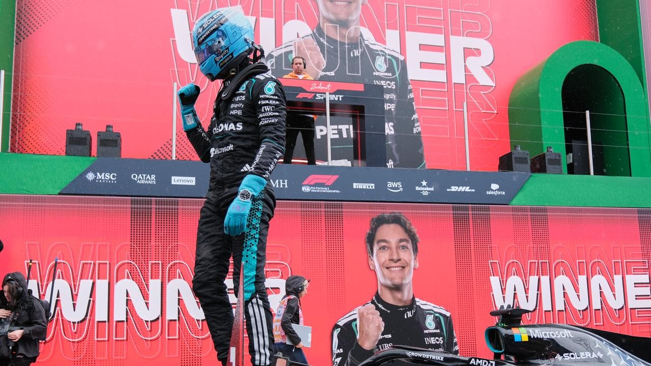 Russell shows Dutch courage to claim sprint race win, Lawson 11th
