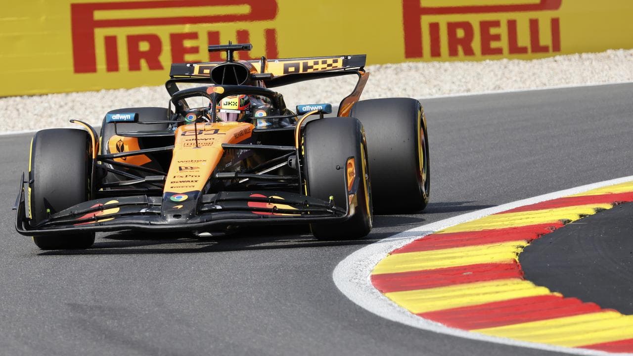 Piastri secures sprint race pole at Belgium Grand Prix