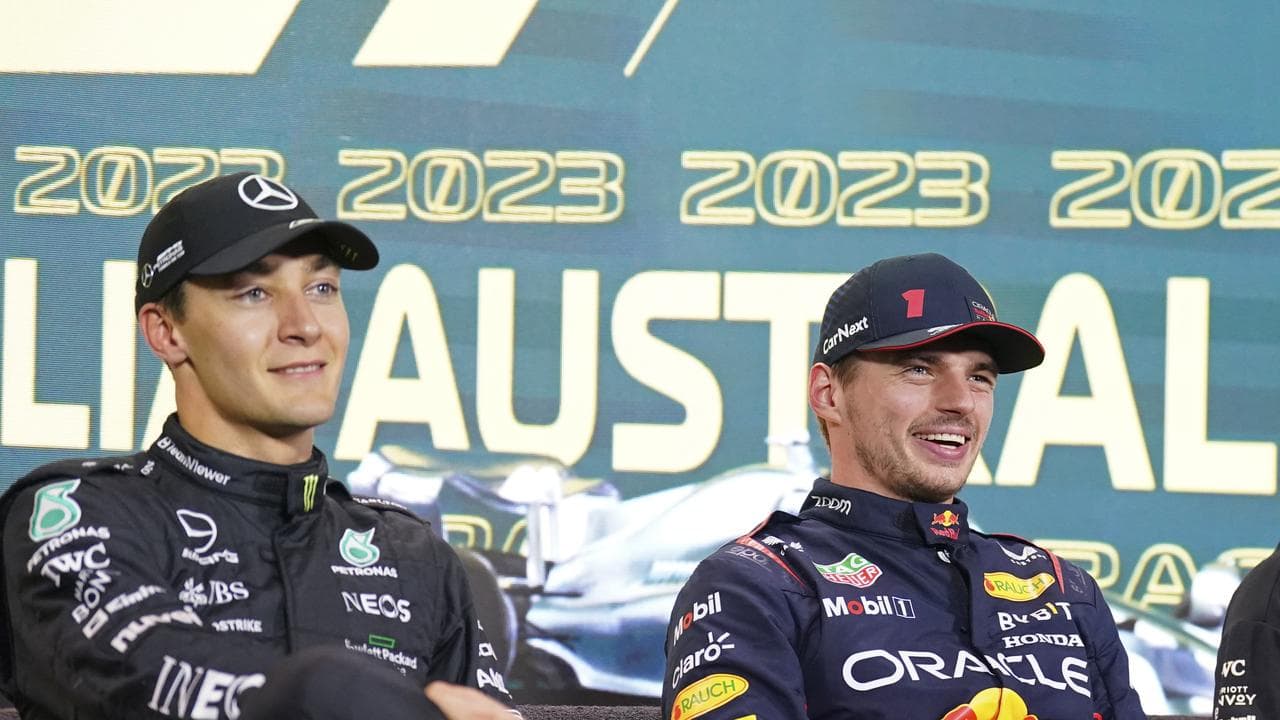 George Russell fires back at 'bully' F1 champ Max Verstappen