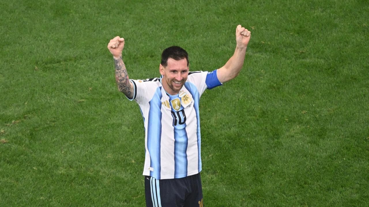 Messi breaks World Cup goals record as Argentina win