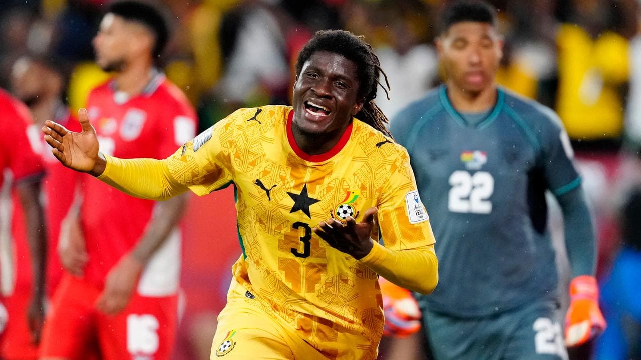 Ghana get going with dramatic late winner over Panama