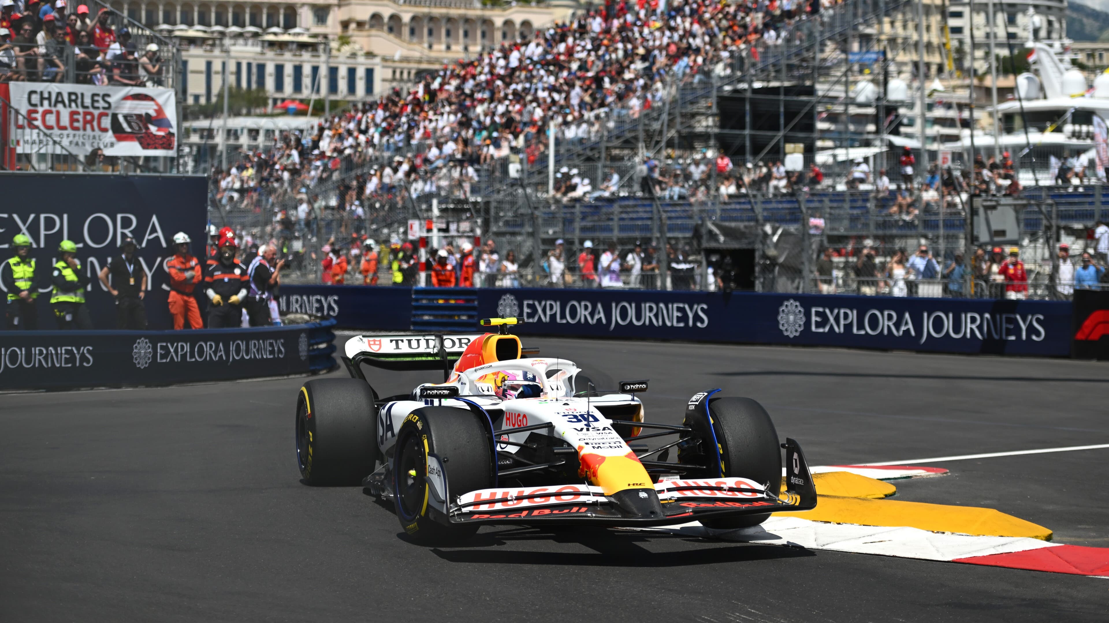 Lawson finds pace in practice ahead of Monaco Grand Prix